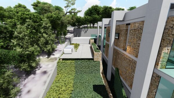 jardín de casa