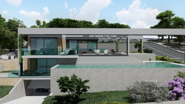 casa con piscina