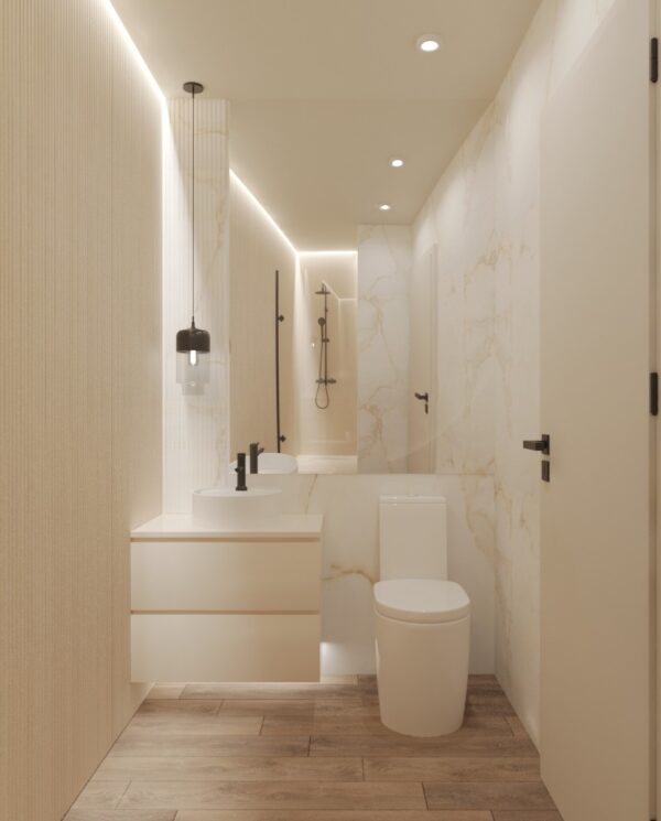 baño blanco